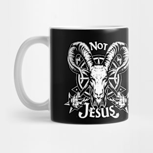 Not Today Jesus I Satanic Baphomet Goat Mug